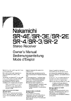 Nakamichi SR-4-SR-4E-Owner-Manual
